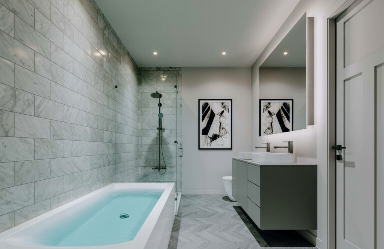 Salle de bain de rêve – Projet Le Panoramique Sainte-Adèle